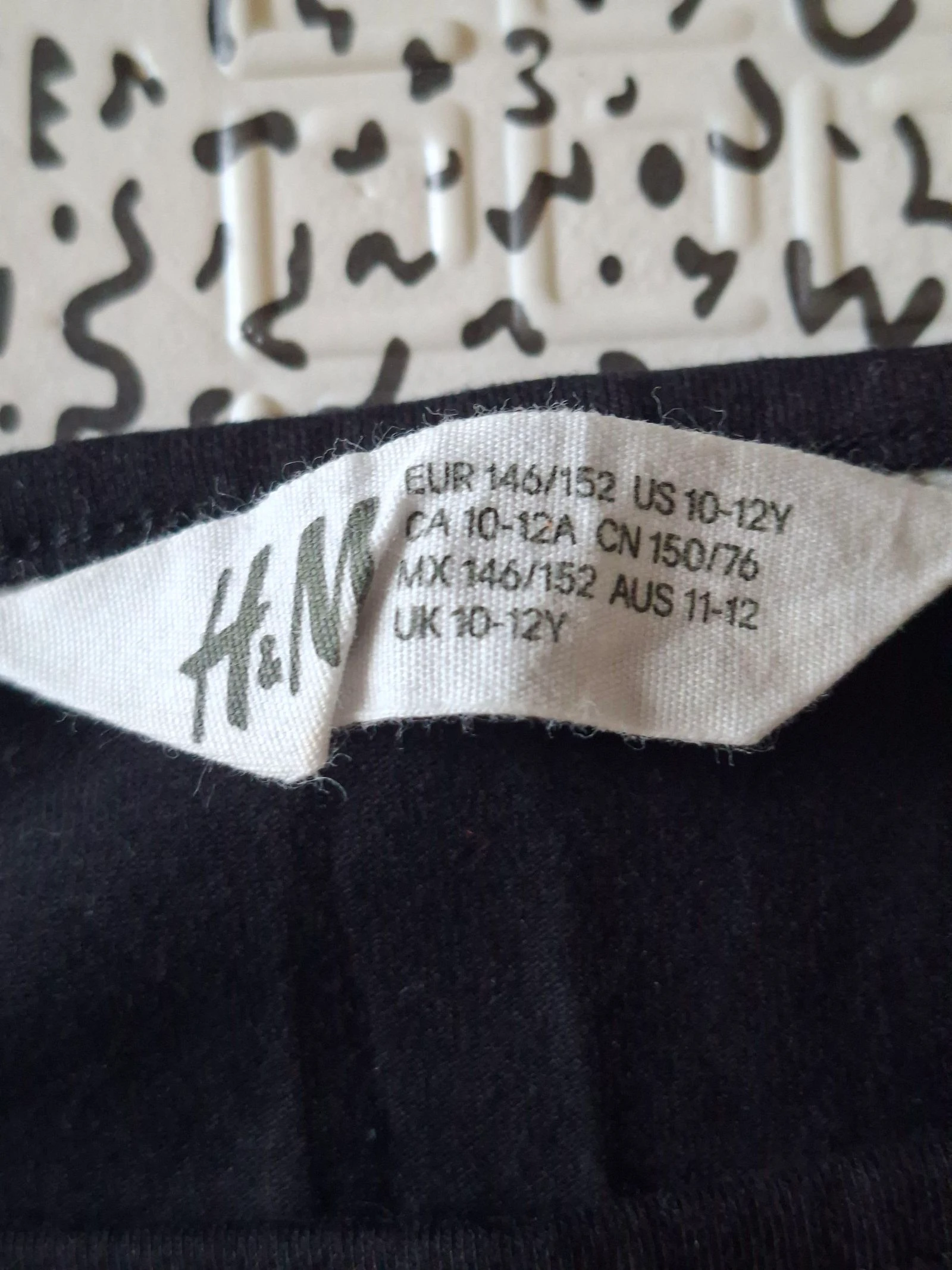 Top sem mangas H&M para meninas 10-12 anos 146/152 preto Venice Beach Los Angeles 1993 – photo 3
